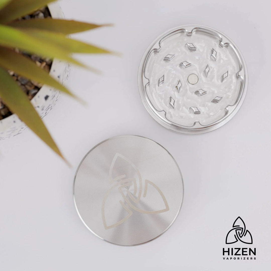 Edelstahl Hizen Grinder 2-teilig 63mm glänzend