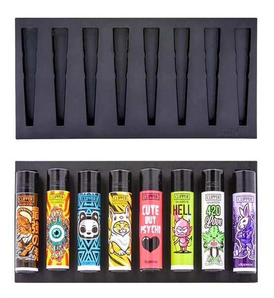 Fire-Board Sammel Board/Display für CLIPPER Feuerzeuge 8er **leer**