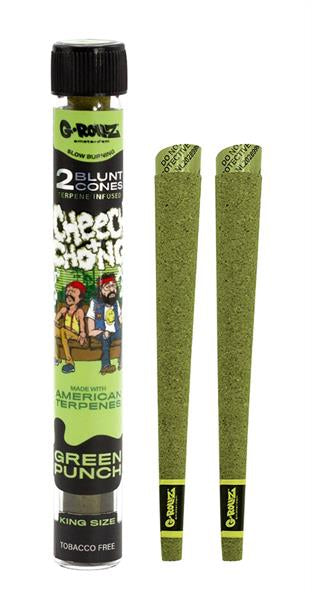 G-Rollz "The Dog" +  "Cheech & Chong" Terpene Infused Herbal Blunt Cones, 2 Stück