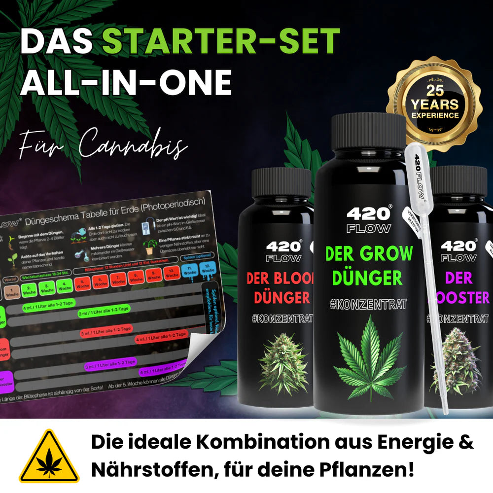 Das Starter Set Grow, Bloom & Booster 3 x 500ml