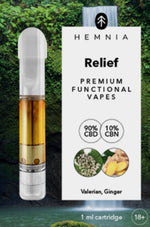 Bild in Galerie laden, Relief CBD Kartusche, CBD, CBN, Baldrian, Ingwer, 1 ml