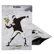 G-Rollz | 'Banksy's Graffiti 'Flower Thrower'200x300mm Smellproof Bag