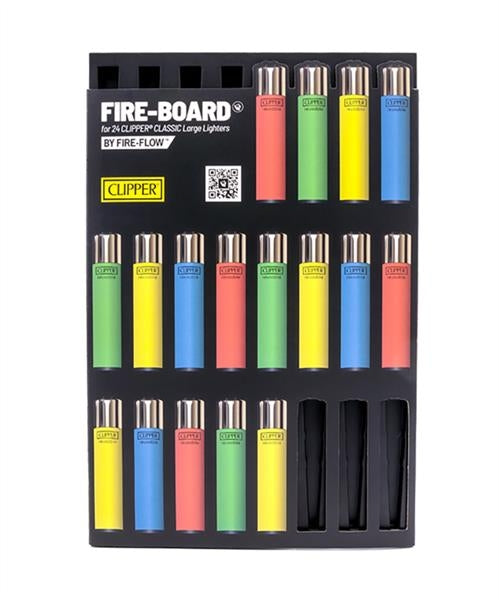 Fire-Board Sammel Board/Display für CLIPPER Feuerzeuge 24er **leer**