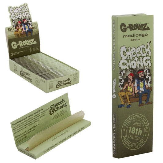 G-Rollz | Cheech & Chong(TM) 'Couch' - Medicago Sativa Extra Thin -50 '1¼' Papers