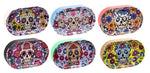 Bild in Galerie laden, Hanfplastikdose Oval mit Metall Drehtablett - 2in1 "La Catrina"