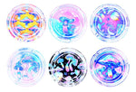 Bild in Galerie laden, Glas-Aschenbecher transparent rund, ca. ø 10cm "Mandala"Mushroom“