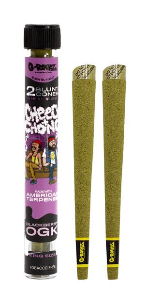 G-Rollz "The Dog" +  "Cheech & Chong" Terpene Infused Herbal Blunt Cones, 2 Stück