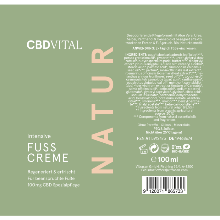 CBD Fußcreme