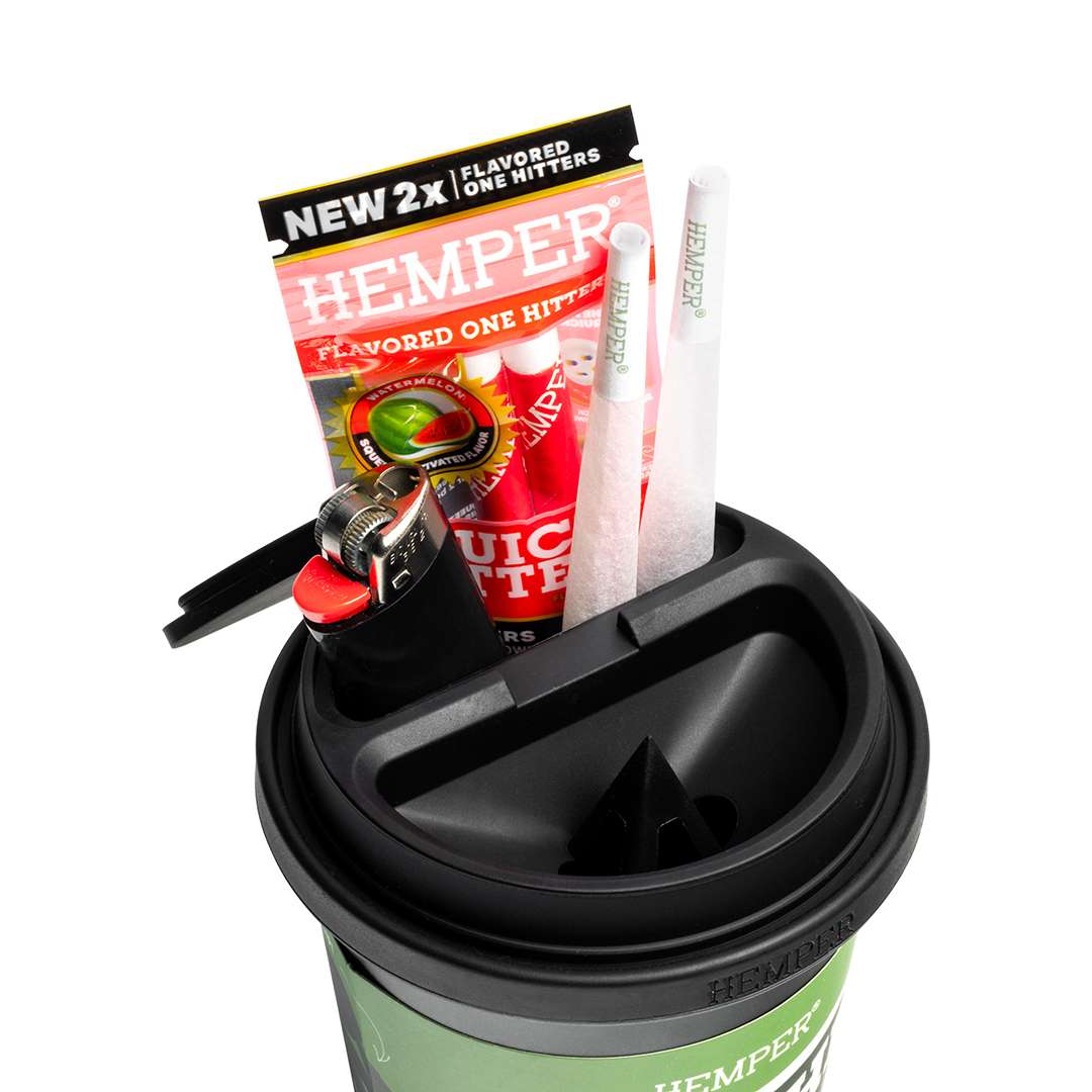 Cache Cup Rauchfreier Aschenbecher Schwarz HEMPER
