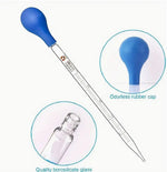 Bild in Galerie laden, 10ml graduierte Glasp – Pipette mit Gummikugel