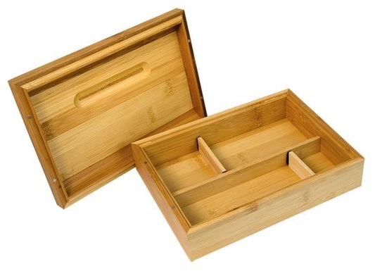 Dreh-Tray / Aufbewahrungsbox Holz "Beaver", rechteckig groß