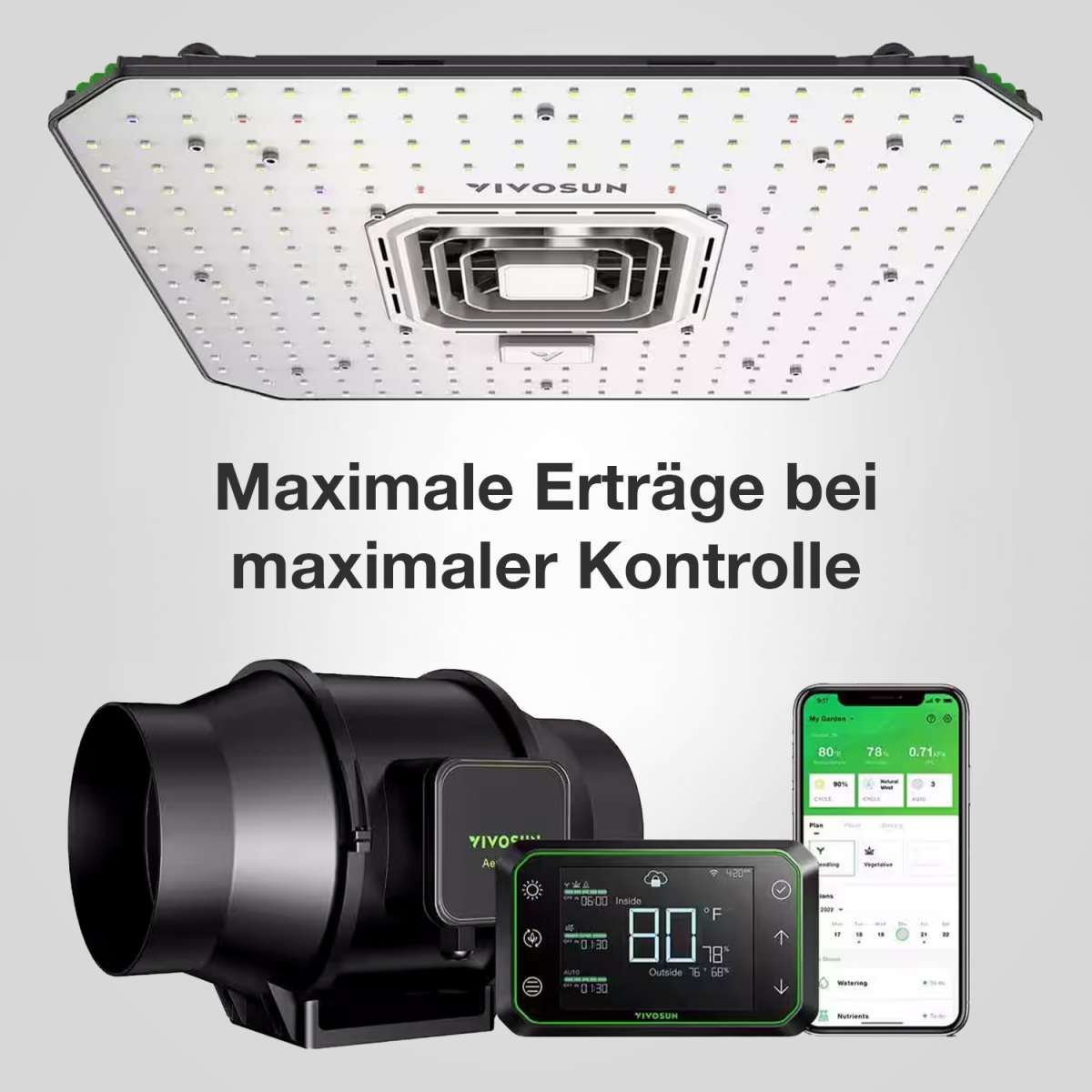 Komplettset Growbox 60x60x160 cm (in 3 Größen) (Zelt)
