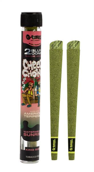 G-Rollz "The Dog" +  "Cheech & Chong" Terpene Infused Herbal Blunt Cones, 2 Stück