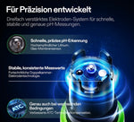 Bild in Galerie laden, AeroLab Digitales pH Messgerät mit ATC und Sonde, Messbereich 0,00-14,00, hochpräzise und tragbar für Wasser, Nährlösungen, Aquarien und Pools