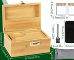 Bild in Galerie laden, Bambus Box mit Zahlenschloss 24,7x17,2x 12,2cm