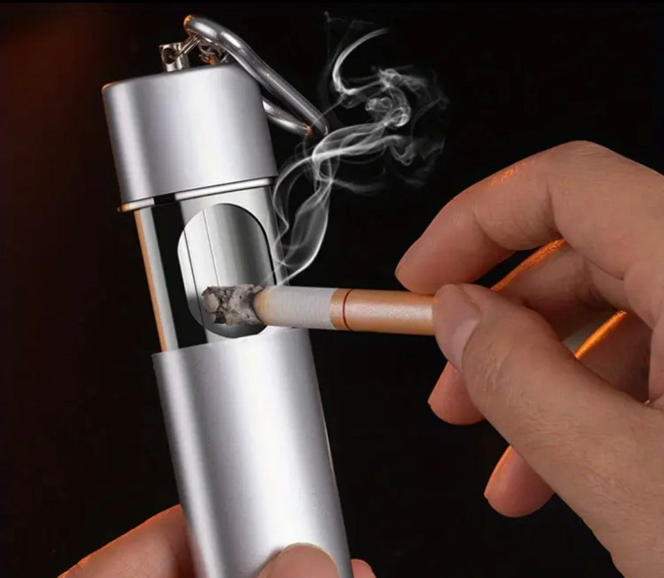 Tragbarer Edelstahl-Aschenbecher Schlüsselanhänger