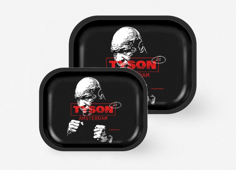 Tyson 2.0 Rolling Tray, M, Black “Boxing Mike” 275 x 175 mm