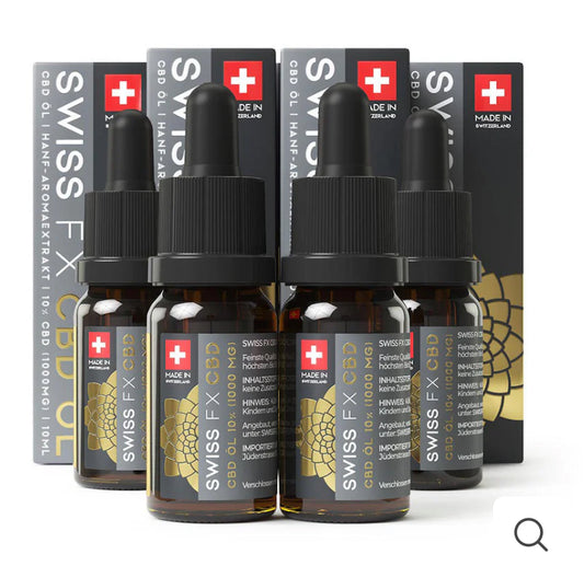 4x SwissFX ÖL 10% (10ml): 4 zum Preis von 3 Aktion!