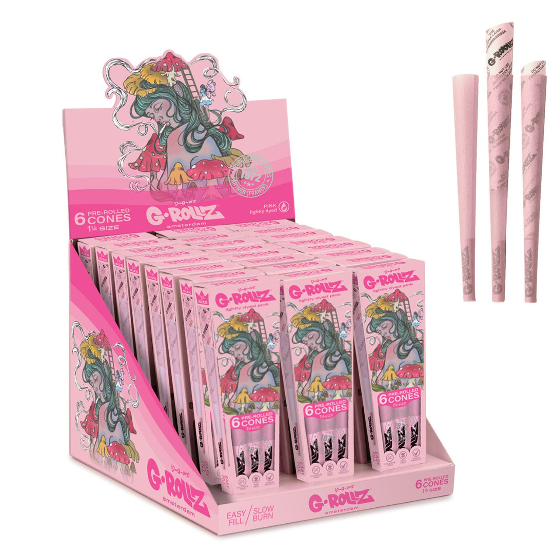 G-Rollz | Banksy's Graffiti 'Flower Thrower' - Pink 1 1/4 Size