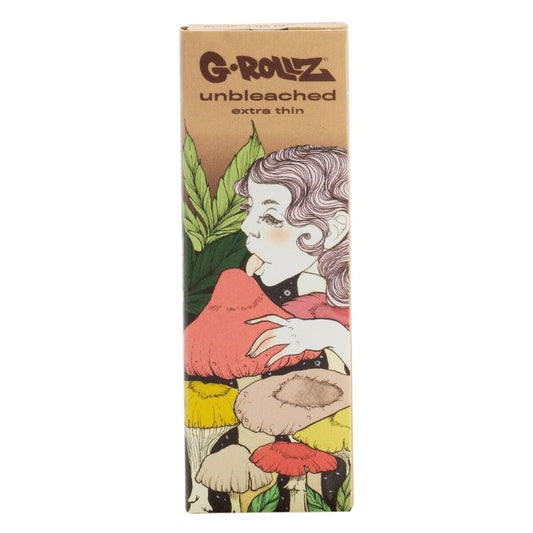 G-Rollz | 'Mushroom' + G Rollz Unbleached Extra Thin - 50 '1¼' Papers