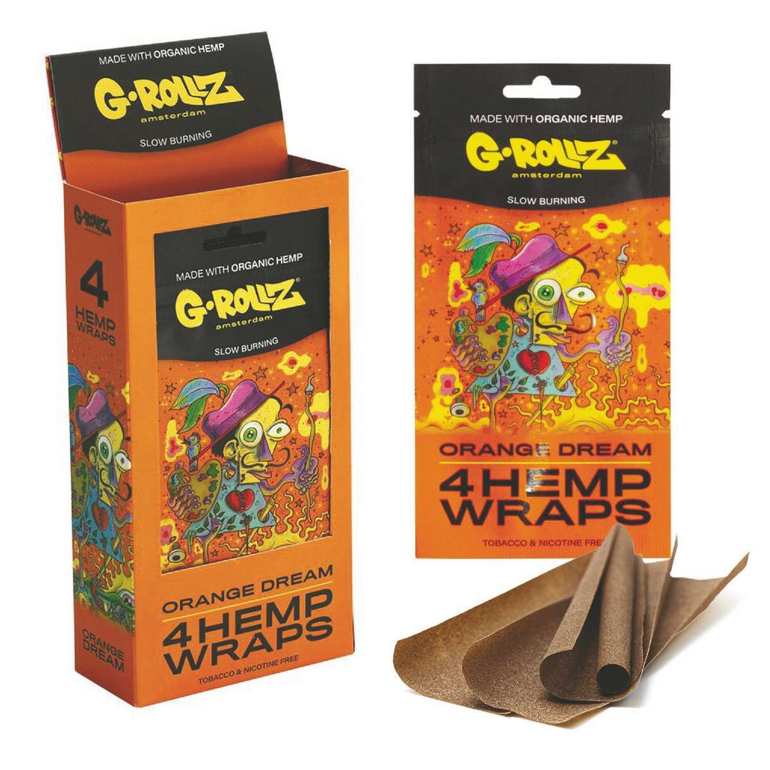 G-Rollz | 4x 'Orange Dream' Hemp Wraps