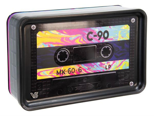 Syndicase Plus Metalldose Large mit Drehtablett im Deckel - 2in1, "Cassette"