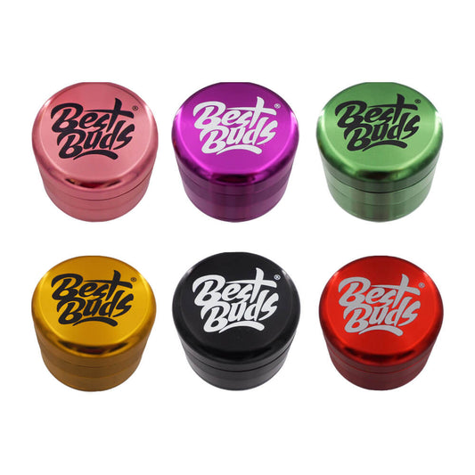 Best Buds Kompakter Ultra-Light Aluminium Grinder, 4-teilig, 50 mm