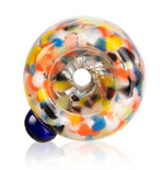 Bild in Galerie laden, Glas-Kopf rund, kleiner Durchlass, 7cm, SG 18,8mm, bunt