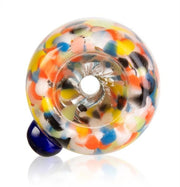 Glas-Kopf rund, kleiner Durchlass, 7cm, SG 18,8mm, bunt