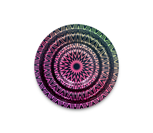 B4 FIRE-FLOW™ Metal Coffeeshop Ashtray Trippy #3 (⌀136 mm)