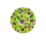 Bild in Galerie laden, B4 FIRE-FLOW™ Metal Coffeeshop Ashtray 420 Pattern (⌀136 mm)