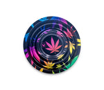 Bild in Galerie laden, B4 FIRE-FLOW™ Metal Coffeeshop Ashtray Leaves Gradient (⌀136 mm)