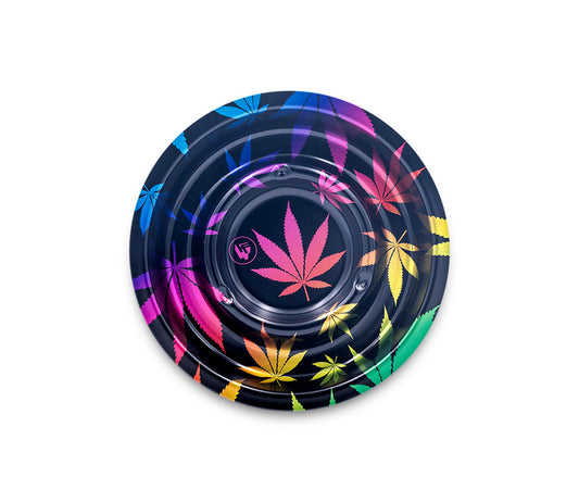 B4 FIRE-FLOW™ Metal Coffeeshop Ashtray Leaves Gradient (⌀136 mm)