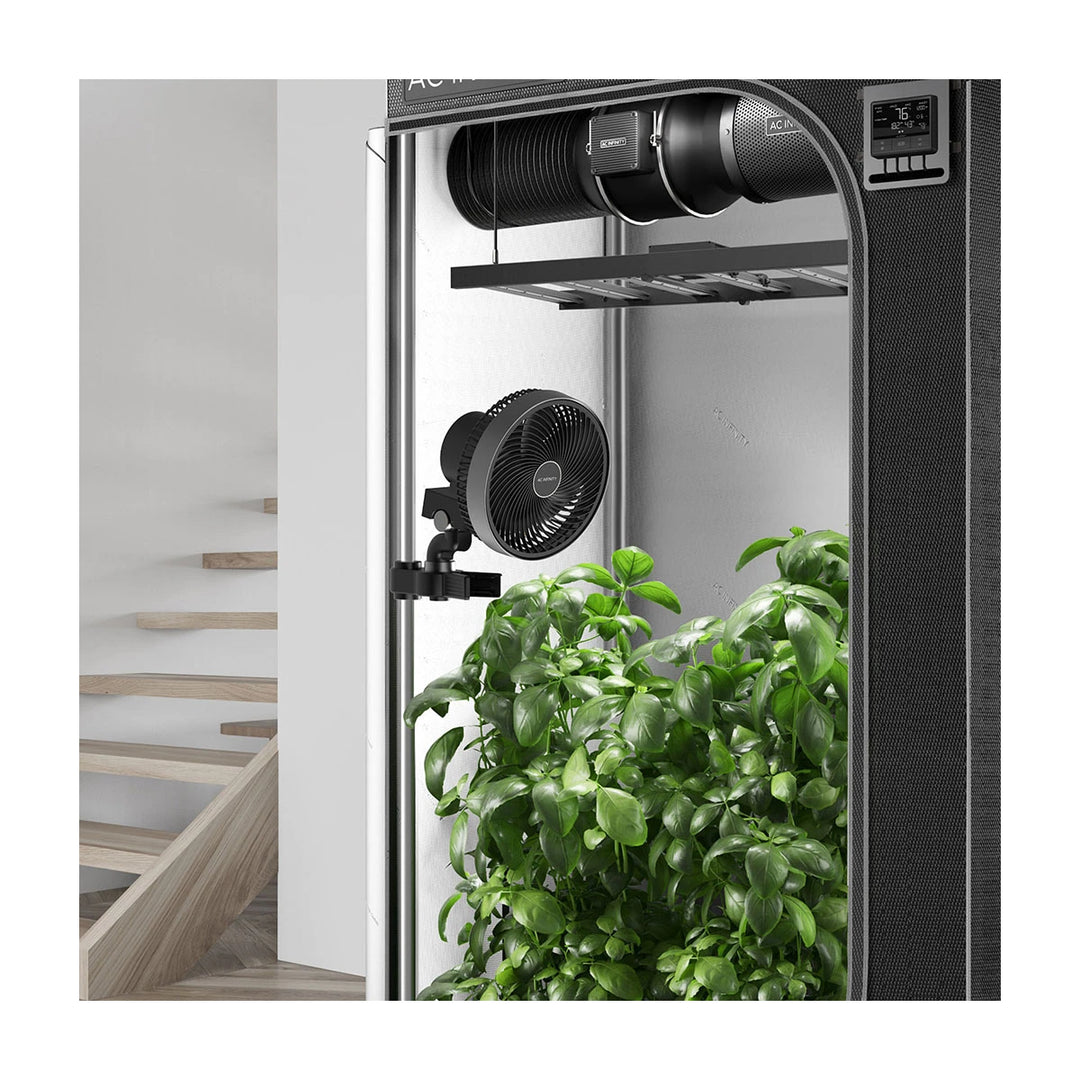 CLOUDRAY S6, GEN 2, Growzelt-Clip-Ventilator 150 mm, EC-Motor, automatische Oszillation, 10-stufigen dynamischen Windmodi und Lüftergeschwindigkeiten