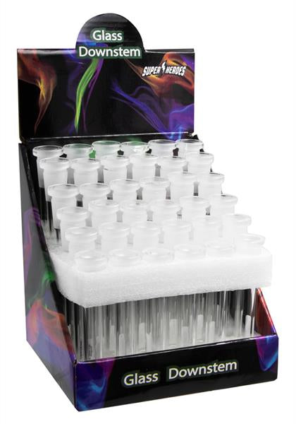 Glas Chillums Inside Cut NS18/14 Adapter "Super Heroes"