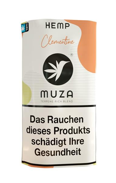 Muza Hemp Tabakersatz mit Terpenen, nikotinfrei, 10g HEMP Clementine