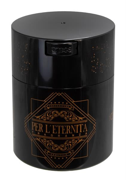 TightVac Vakuum Kunstoffbehälter, Aufbewahrung 0,8 Liter, schwarz, "Eternita Fragranza"