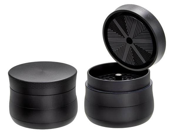 V-Syndicate Gridlock Metall Grinder/Pollinator 4 part, ø 72mm, Schwarz