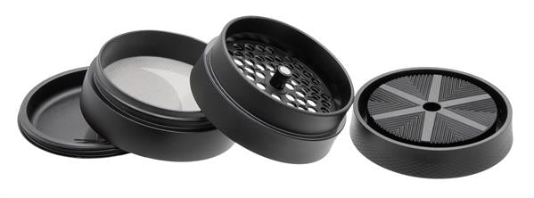 V-Syndicate Gridlock Metall Grinder/Pollinator 4 part, ø 72mm, Schwarz