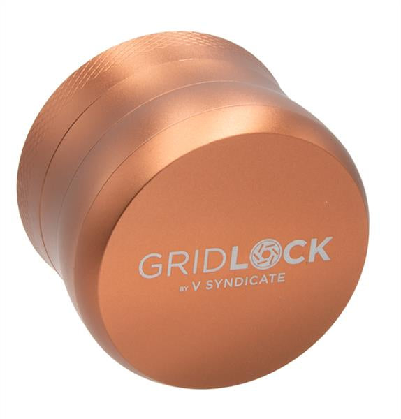 V-Syndicate Gridlock Metall Grinder/Pollinator 4 part, ø 72mm, Rosé Gold
