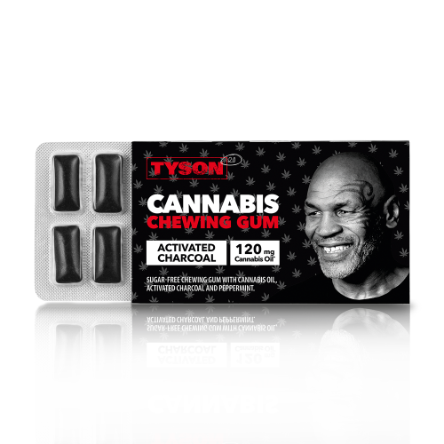 Tyson 2.0 Cannabis Chewing Gum with Activated Charcoal Frische mit zusätzlicher Power
