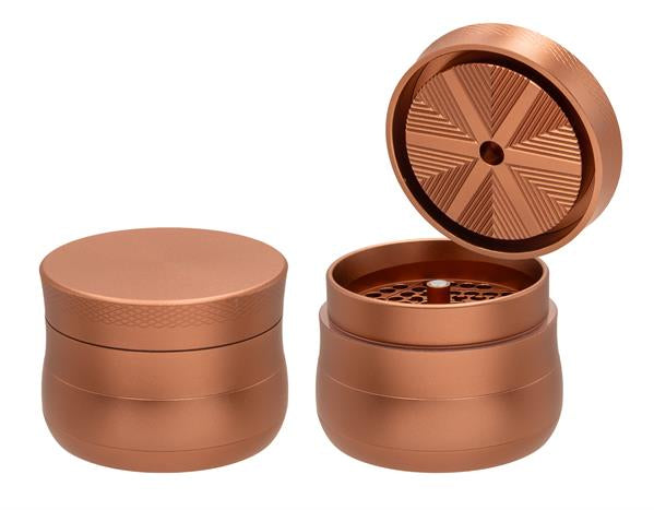 V-Syndicate Gridlock Metall Grinder/Pollinator 4 part, ø 72mm, Rosé Gold