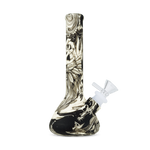 Bild in Galerie laden, Silicon Bong, Design Mystical, Size 190*30*80 mm Black &amp; White Magic
