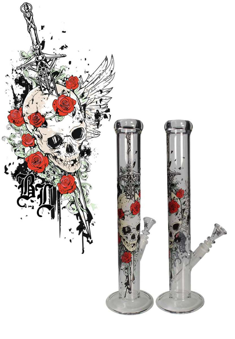 Black Leaf Zylinder – Bong Skull&Roses