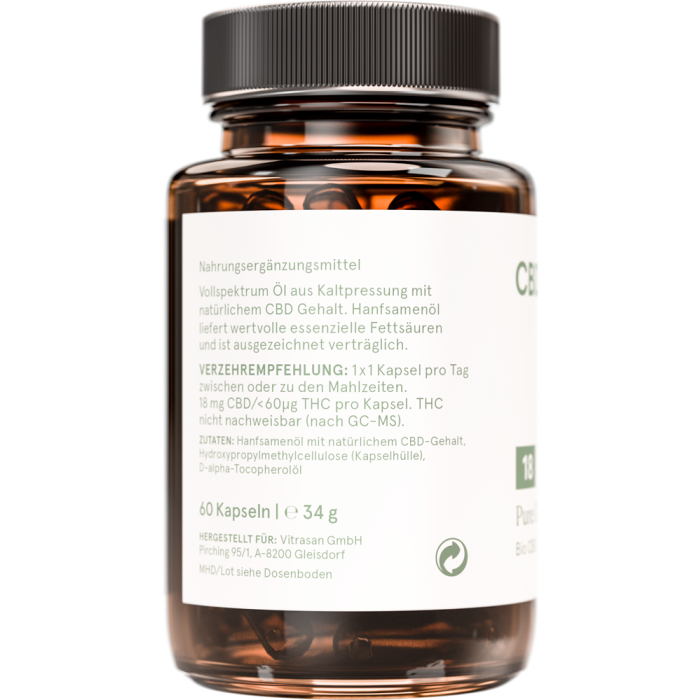 PURE BIO CBD 18 (10%) Kapseln