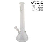 Bild in Galerie laden, Leaf | Leaf Beaker Glass Bong- H:35cm- Ø:40mm - Socket:14.5mm - WT:4mm (circa)