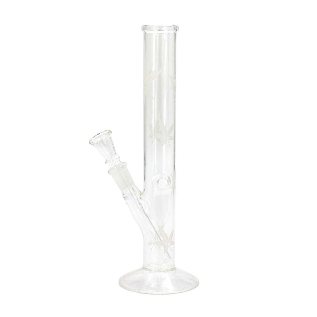 Sand | Blatt Glas Bong - H:26cm - Ø:32mm - Sockel:14.5mm