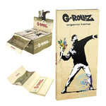 Bild in Galerie laden, G-Rollz | Collector 'Colossal Dream' Thug for Life, 'Flower Thrower', Dr. Whiskerz, Unbleached, Banksy's Graffiti KS - Organic Hemp