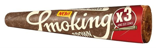 SMOKING Brown King Size Papercones Paper 3er Pack