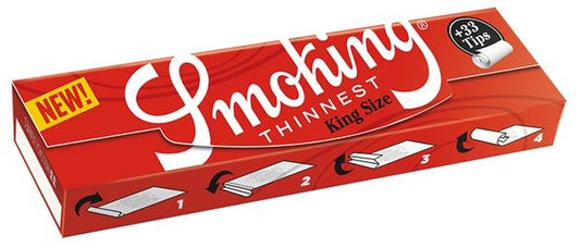 Smoking Thinnest (rot) King Size Papier